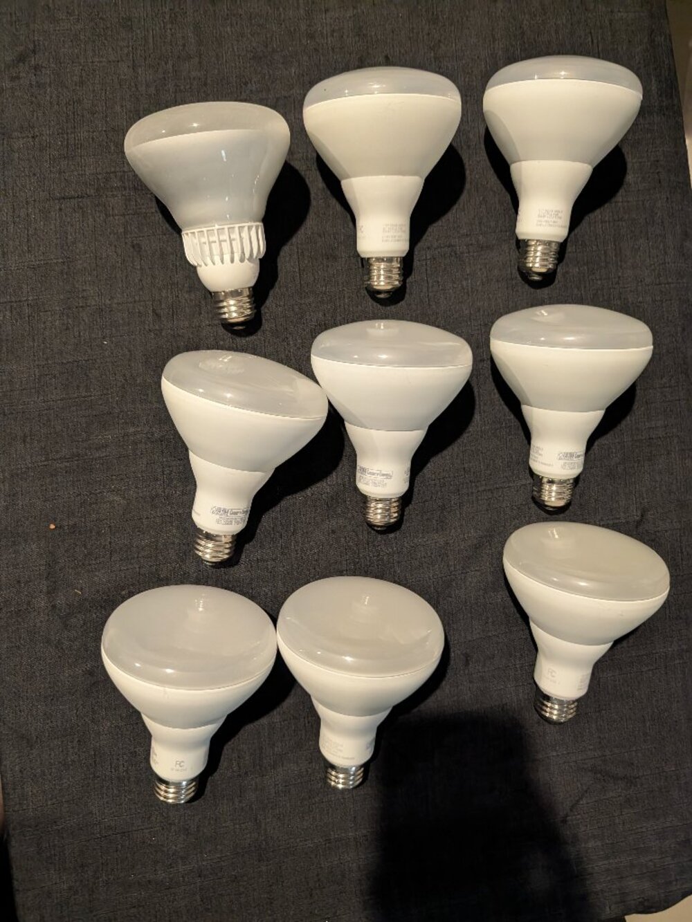 Feit Electric BR30 LED Light Bulbs 9-Pack Warm White 2700K 750 Lumens